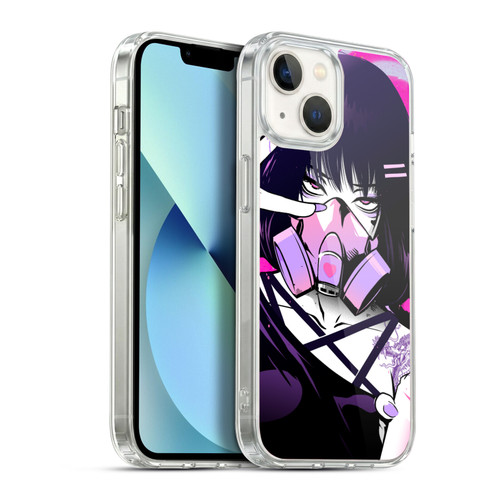 Zombie Makeout Club Graphics Facepiece Soft Gel Case for Apple iPhone 13