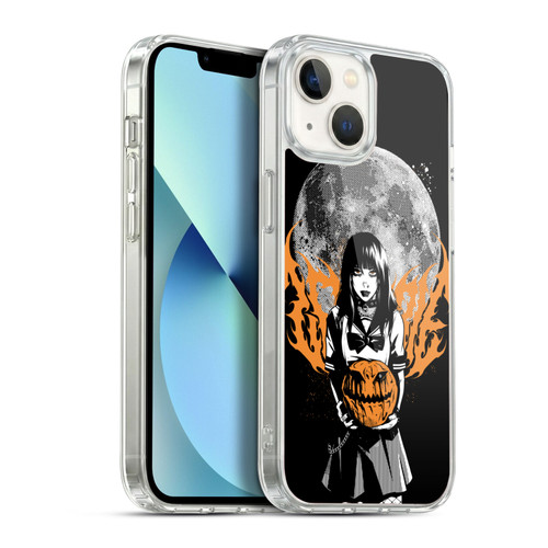 Zombie Makeout Club Graphics Halloween Pumpkin Soft Gel Case for Apple iPhone 13