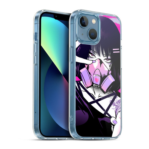Zombie Makeout Club Graphics Facepiece Soft Gel Case for Apple iPhone 13 Mini & MagSafe