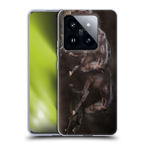 Klaudia Senator Animal Art Greyhound And Horse Soft Gel Case for Xiaomi 14 Pro