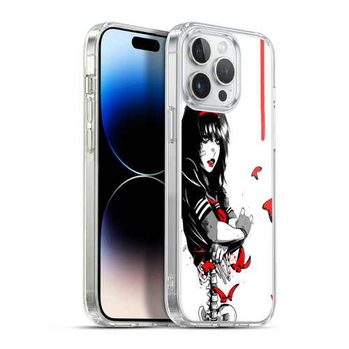 Zombie Makeout Club Graphics Butterflies Soft Gel Case for Apple iPhone 13 Pro Max & MagSafe