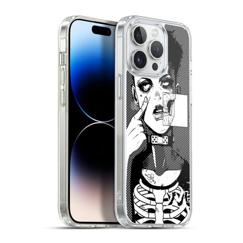 Zombie Makeout Club Graphics Dark Makeup Soft Gel Case for Apple iPhone 13 Pro Max & MagSafe