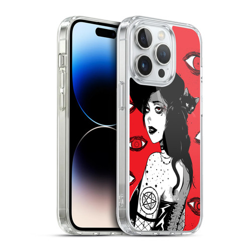 Zombie Makeout Club Graphics Black Makeup Soft Gel Case for Apple iPhone 13 Pro & MagSafe