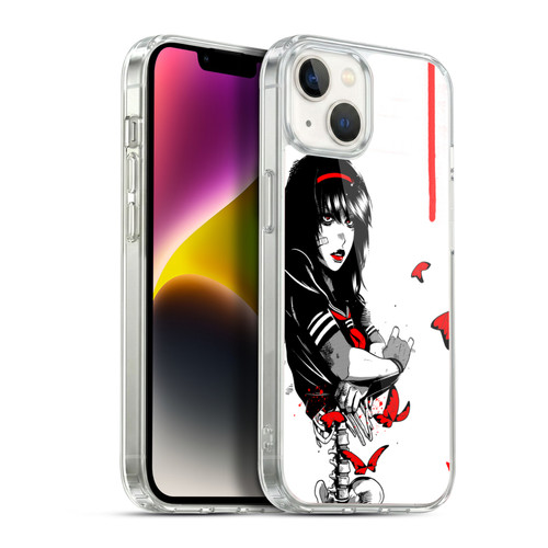Zombie Makeout Club Graphics Butterflies Soft Gel Case for Apple iPhone 14 Plus & MagSafe