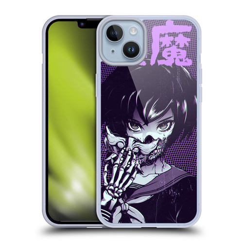 Zombie Makeout Club Graphics Skull Hand Soft Gel Case for Apple iPhone 14 Plus