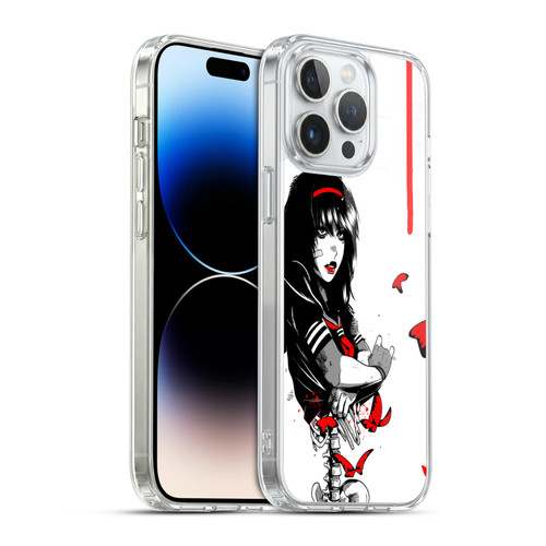 Zombie Makeout Club Graphics Butterflies Soft Gel Case for Apple iPhone 14 Pro Max & MagSafe