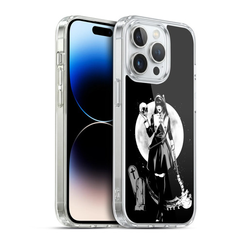 Zombie Makeout Club Graphics Skull Head Soft Gel Case for Apple iPhone 14 Pro & MagSafe