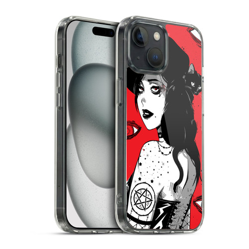 Zombie Makeout Club Graphics Black Makeup Soft Gel Case for Apple iPhone 15 & MagSafe