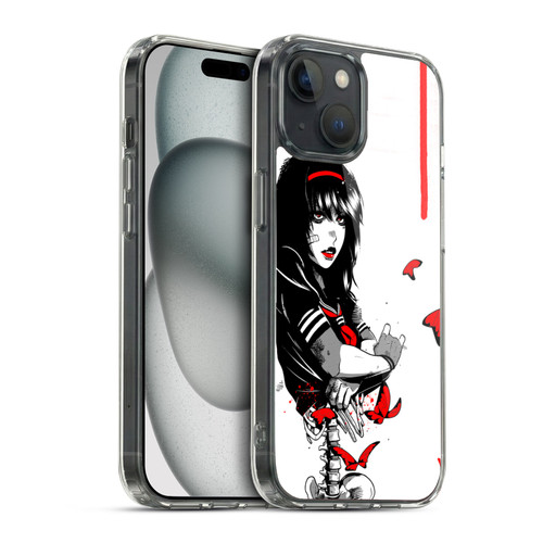 Zombie Makeout Club Graphics Butterflies Soft Gel Case for Apple iPhone 15 & MagSafe