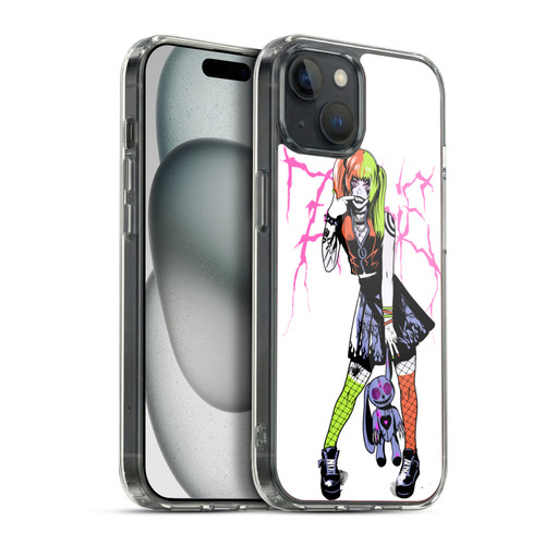 Zombie Makeout Club Graphics Bear Soft Gel Case for Apple iPhone 15 Plus & MagSafe