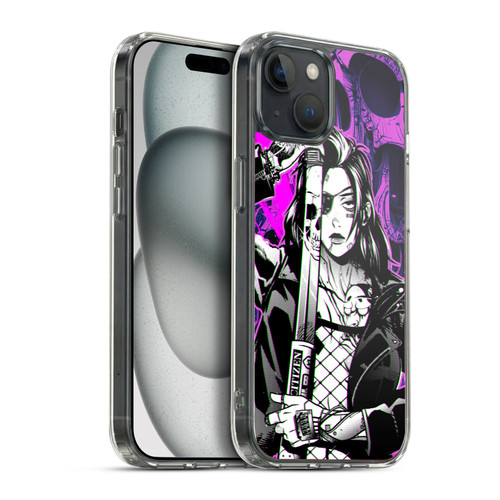Zombie Makeout Club Graphics Death Cyber Soft Gel Case for Apple iPhone 15 Plus & MagSafe