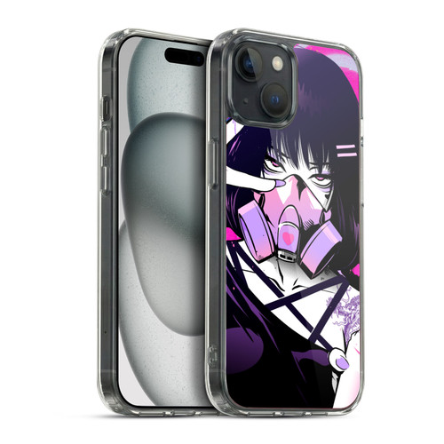 Zombie Makeout Club Graphics Facepiece Soft Gel Case for Apple iPhone 15 Plus & MagSafe