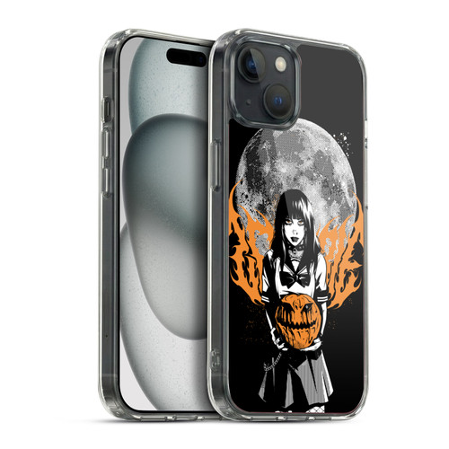 Zombie Makeout Club Graphics Halloween Pumpkin Soft Gel Case for Apple iPhone 15 Plus & MagSafe