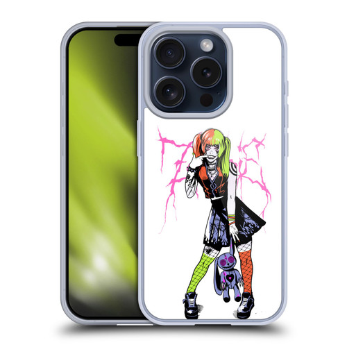 Zombie Makeout Club Graphics Bear Soft Gel Case for Apple iPhone 15 Pro