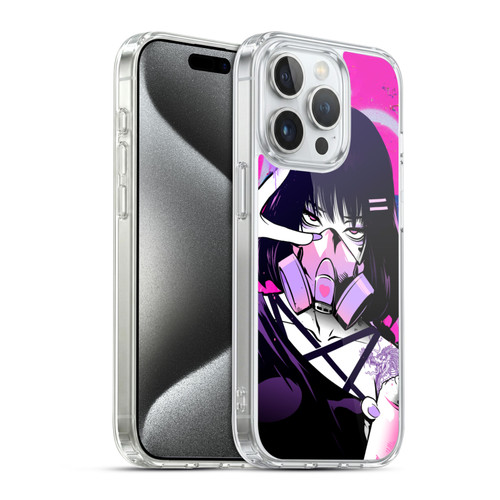 Zombie Makeout Club Graphics Facepiece Soft Gel Case for Apple iPhone 15 Pro & MagSafe