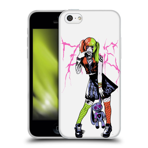 Zombie Makeout Club Graphics Bear Soft Gel Case for Apple iPhone 5c