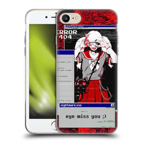 Zombie Makeout Club Graphics Eye Miss You Soft Gel Case for Apple iPhone 7 / 8 / SE 2020 & 2022