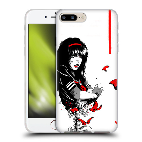 Zombie Makeout Club Graphics Butterflies Soft Gel Case for Apple iPhone 7 Plus / iPhone 8 Plus