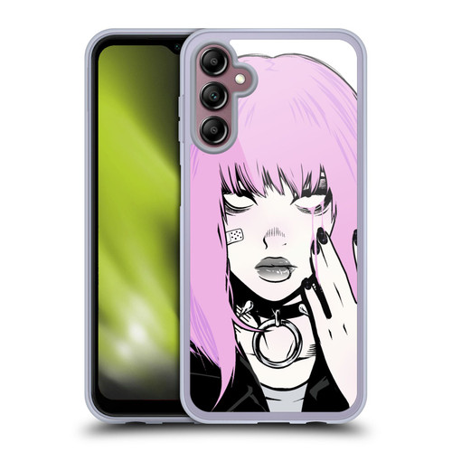Zombie Makeout Club Graphics Pink Hair Soft Gel Case for Samsung Galaxy A14 5G