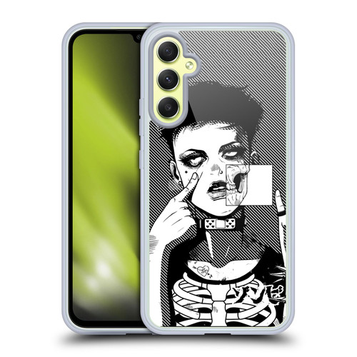 Zombie Makeout Club Graphics Dark Makeup Soft Gel Case for Samsung Galaxy A34 5G