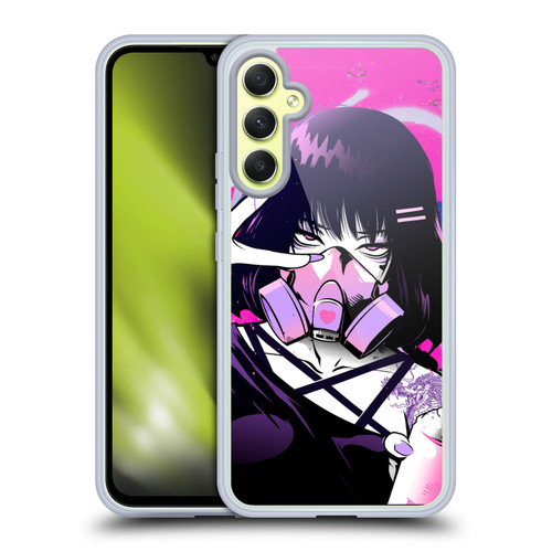 Zombie Makeout Club Graphics Facepiece Soft Gel Case for Samsung Galaxy A34 5G