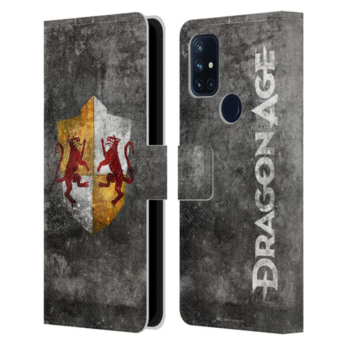 EA Bioware Dragon Age Heraldry Ferelden Distressed Leather Book Wallet Case Cover For OnePlus Nord N10 5G
