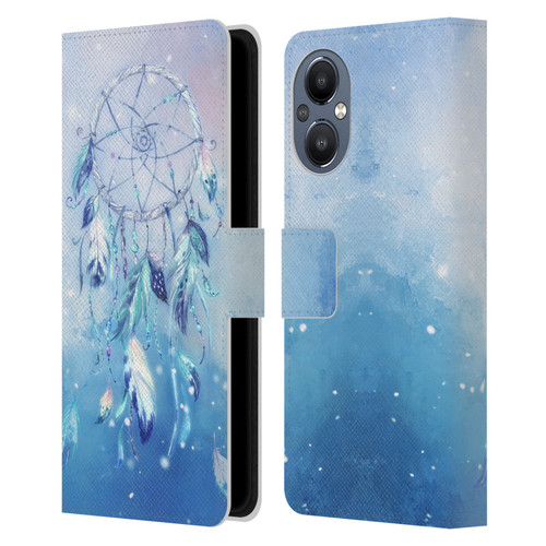 Simone Gatterwe Assorted Designs Blue Dreamcatcher Leather Book Wallet Case Cover For OnePlus Nord N20 5G