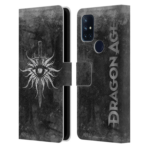 EA Bioware Dragon Age Heraldry Inquisition Distressed Leather Book Wallet Case Cover For OnePlus Nord N10 5G