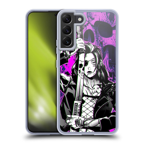 Zombie Makeout Club Graphics Death Cyber Soft Gel Case for Samsung Galaxy S22+ 5G