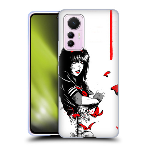 Zombie Makeout Club Graphics Butterflies Soft Gel Case for Xiaomi 12 Lite