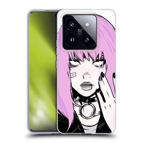 Zombie Makeout Club Graphics Pink Hair Soft Gel Case for Xiaomi 14 Pro