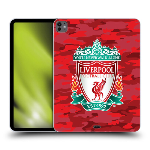 Liverpool Football Club Camou Home Colourways Crest Soft Gel Case for Apple iPad Pro 13 M4 2024