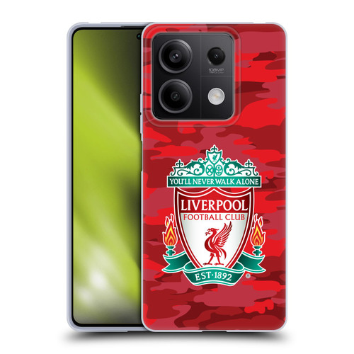 Liverpool Football Club Camou Home Colourways Crest Soft Gel Case for Xiaomi Redmi Note 13/13 Pro 5G