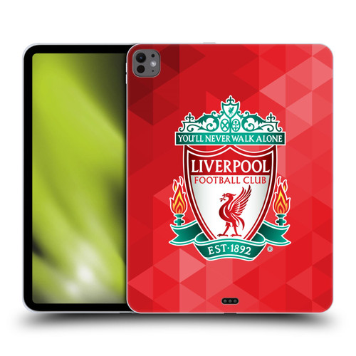 Liverpool Football Club Crest 1 Red Geometric 1 Soft Gel Case for Apple iPad Pro 13 M4 2024