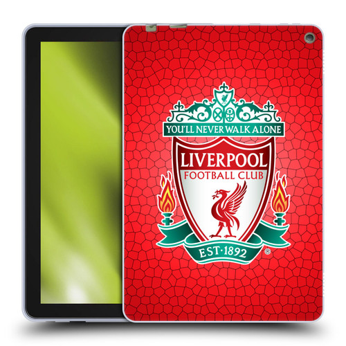 Liverpool Football Club Crest 2 Red Pixel 1 Soft Gel Case for Amazon Fire HD 10 / Plus 2021