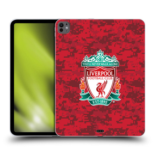 Liverpool Football Club Digital Camouflage Home Red Crest Soft Gel Case for Apple iPad Pro 13 M4 2024