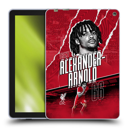 Liverpool Football Club 2023/24 First Team Trent Alexander-Arnold Soft Gel Case for Amazon Fire HD 10 / Plus 2021