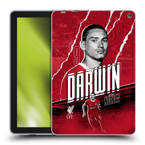 Liverpool Football Club 2023/24 First Team Darwin Núñez Soft Gel Case for Amazon Fire HD 10 / Plus 2021