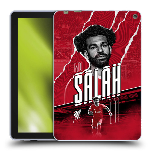 Liverpool Football Club 2023/24 First Team Mohamed Salah Soft Gel Case for Amazon Fire HD 10 / Plus 2021