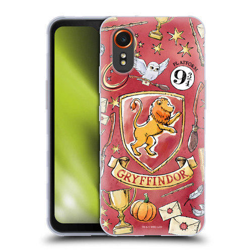 Harry Potter Deathly Hallows XIII Gryffindor Pattern Soft Gel Case for Samsung Galaxy Xcover7 5G