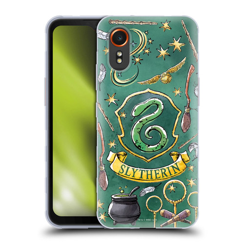 Harry Potter Deathly Hallows XIII Slytherin Pattern Soft Gel Case for Samsung Galaxy Xcover7 5G