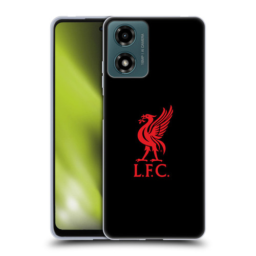 Liverpool Football Club Liver Bird Red Logo On Black Soft Gel Case for Motorola Moto G04/G04s/G24 4G