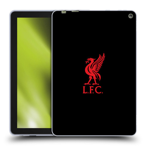 Liverpool Football Club Liver Bird Red Logo On Black Soft Gel Case for Amazon Fire HD 10 / Plus 2021