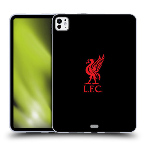 Liverpool Football Club Liver Bird Red Logo On Black Soft Gel Case for Apple iPad Pro 11 M4 2024