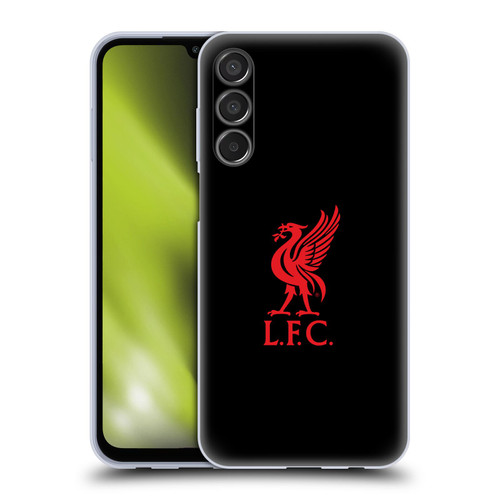 Liverpool Football Club Liver Bird Red Logo On Black Soft Gel Case for Samsung Galaxy M15/F15 5G