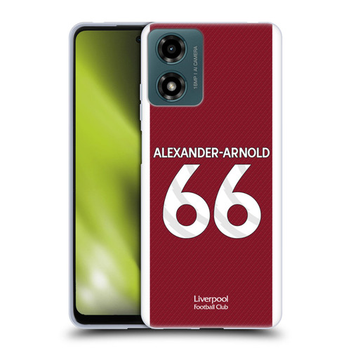 Liverpool Football Club 2023/24 Players Home Kit Trent Alexander-Arnold Soft Gel Case for Motorola Moto G04/G04s/G24 4G