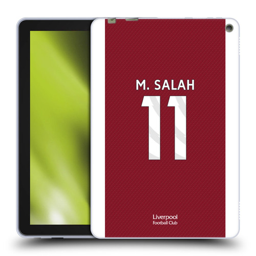 Liverpool Football Club 2023/24 Players Home Kit Mohamed Salah Soft Gel Case for Amazon Fire HD 10 / Plus 2021