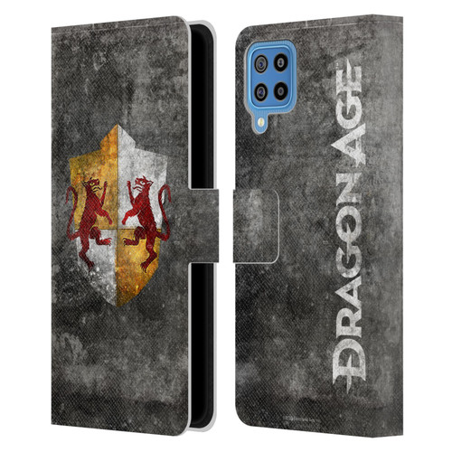 EA Bioware Dragon Age Heraldry Ferelden Distressed Leather Book Wallet Case Cover For Samsung Galaxy F22 (2021)