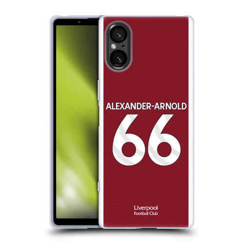 Liverpool Football Club 2023/24 Players Home Kit Trent Alexander-Arnold Soft Gel Case for Sony Xperia 5 V 5G