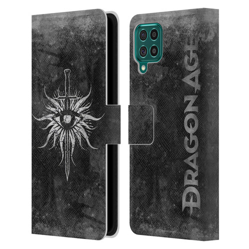 EA Bioware Dragon Age Heraldry Inquisition Distressed Leather Book Wallet Case Cover For Samsung Galaxy F62 (2021)